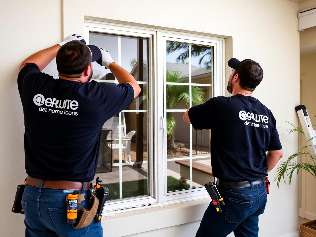 CA Doors And Windows installation crew at work